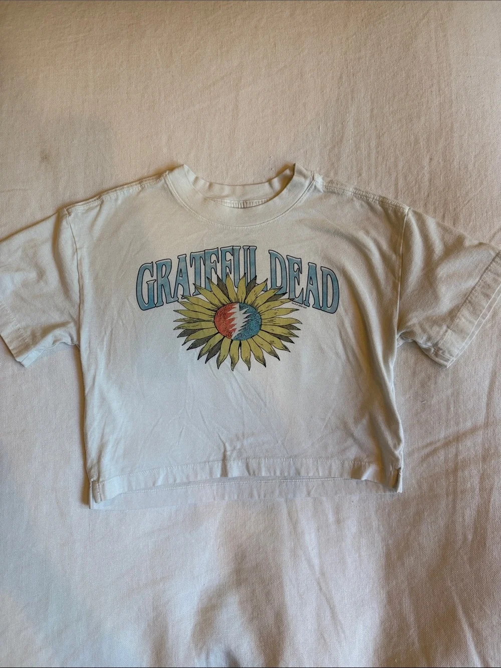 GAP White Grateful Dead Sunflower Graphic Tee